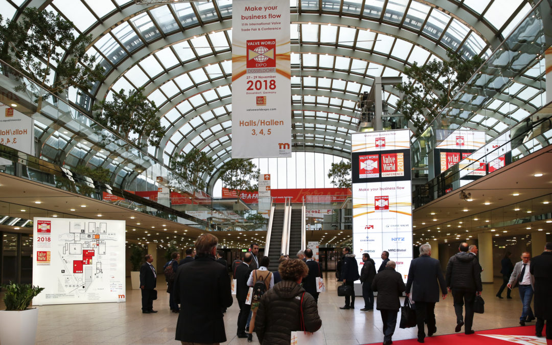 Valve World Expo: Industriearmaturenbranche freut sich auf ihre Leitmesse im November 2022 in Düsseldorf