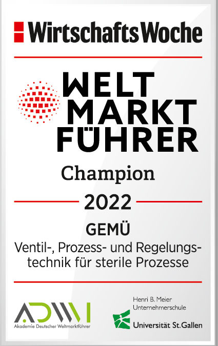 GEMÜ: Trendsetter der deutschen Wirtschaft 2021  und Weltmarktführer